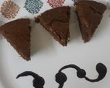 A picture of step 3 of Parle g and marie biscuit cake.