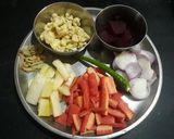 चुकंदर मिक्स वेज का सिरके वाला अचार (chukandar mixed veg ka sirka wala achar recipe in Hindi) रेसिपी चरण 1 फोटो