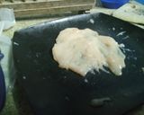 Foto del paso 1 de la receta: Arrolladito de pechuga rellena