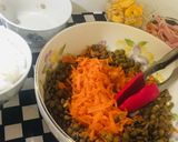 Foto del paso 1 de la receta: Ensalada con Pechuga de Pavo, lentenjas, arroz!🍚🍽👌