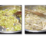 Foto del paso 4 de la receta: Solomillo de cerdo sobre lecho de setas y mojo de azafrán
