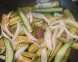 A picture of step 2 of Fried kundru.