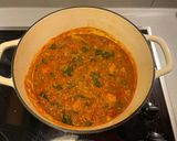 A picture of step 10 of Rishna's Kheema.
