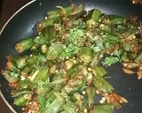 A picture of step 9 of Bhindi Fry.