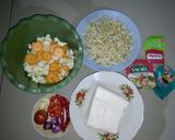 Foto langkah ke 1 dari resep Tumis Tahu Tauge Campur Wortel dan Bunga Kol.