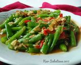 Foto langkah ke 4 dari resep Buncis Rebon Belacan.