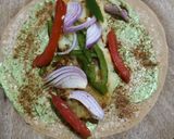A picture of step 5 of Aloo tikki roll.