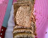 Foto langkah ke 8 dari resep Roti Tawar Gandum ove tangkring tanpa mixer.