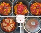 Une image de l'étape 5 de Poulet basquaise, riz cuisiné & crème de chorizo.