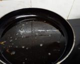 A picture of step 4 of Jaalidar malpua with Rabdi.