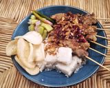 Foto langkah ke 5 dari resep Sate Babi Bumbu Kacang.