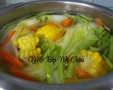 Hình bước làm 2 của món Mì Udon chay