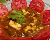 A picture of step 5 of Palak paneer.