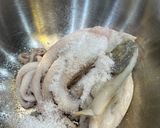A picture of step 1 of Octopus tempura.