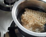 A picture of step 1 of Maggi noodles mix vegetables Chinese Hakka noodles style.