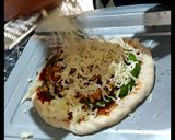A picture of step 9 of Pizza with spinach and tofu topping.