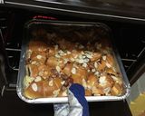 Foto langkah ke 6 dari resep Nutella Croissant Pudding.