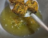 A picture of step 6 of Kothimbir Vadi (Cilantro Snack).