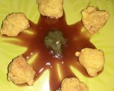 A picture of step 4 of Bengal gram fritters.
