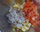 A picture of step 3 of Spicy Tangy Aloo Chaat.