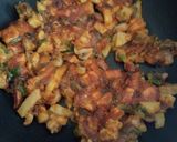 A picture of step 3 of Chakki bhaja.