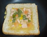 Foto langkah ke 4 dari resep Cheesy Vegetable Stuffed French Toast / Roti Tawar Isi Sayur.