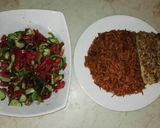 صورة لخطوة 4 من وصفة رز احمر بالشعرية والكباب
