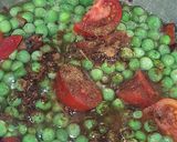 A picture of step 2 of Matar pulau with dill leaves.