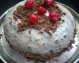 A picture of step 8 of Eggless Chocolate cake.