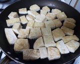 A picture of step 5 of Green beans with tofu.