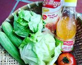 Hình bước làm 1 của món Salad cải mầm 🥗🍙
