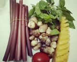 Hình bước làm 1 của món Canh chua Bông Súng Chay