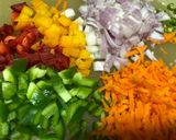 A picture of step 4 of Mixed Veg Crispy Uttapam.