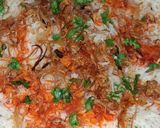 A picture of step 9 of Chicken Biryani.
