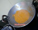A picture of step 3 of Methi Matar Malai.