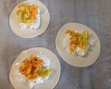 Fluffy's yummy tartlets with goat's cheese & pumpkin flowers recipe step 2 photo