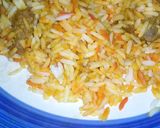 A picture of step 1 of 5mins Breyani.