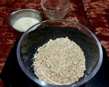 A picture of step 1 of Oats Paneer Tikki.