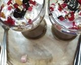 A picture of step 2 of Chocolate milkshake with cream.