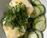 Foto del paso 2 de la receta: Ensalada de pepino,yogurt y yerbabuena 🥒🍃