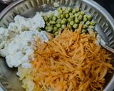A picture of step 1 of Paneer cheese sandwich Easy sandwich for kids.