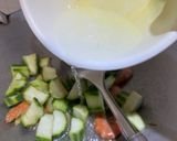 Gambar langkah 2 resipi Sayur Cendawan dan Petola.