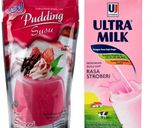 Foto langkah ke 1 dari resep Silky Pudding Strawberry.