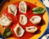 Foto del paso 9 de la receta Shishbarak - Pasta fresca rellena de carne