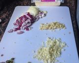 A picture of step 2 of Paalak paneer.