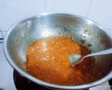 A picture of step 4 of Delicious healthy tasty persimmon and pears dry fruits halva.