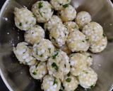 A picture of step 1 of Sabudana appam.
