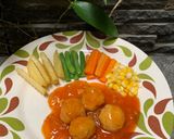 Foto langkah ke 4 dari resep Bistik Bola Ayam.
