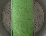Foto langkah ke 4 dari resep Roti Tawar Pandan Kukus No Mixer No Ulen.