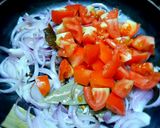 A picture of step 4 of Shahi paneer matar masala.
